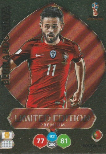 Carta Adrenalyn Xl Mundial Rusia 2018 / Bernardo Silva