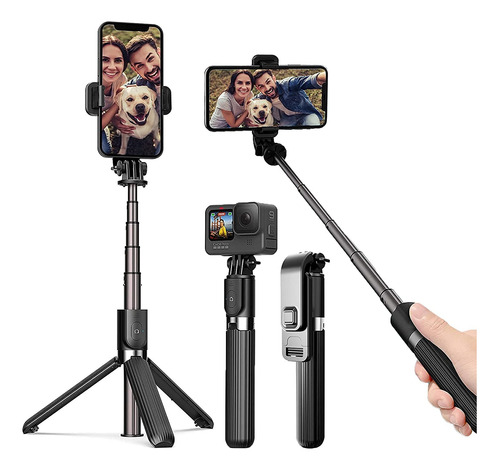 Selfie Stick Con Luz Trípode Celular Con Control Remoto