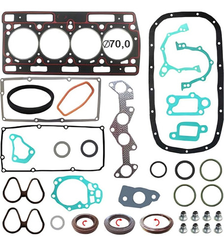 Kit Junta Motor C/ Ret Renault Clio 1.0 1.2 8v D7d D7f 96/08