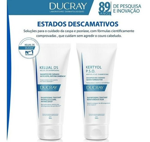 Shampoo Anticaspa Ducray Kelual Ds Com 100ml
