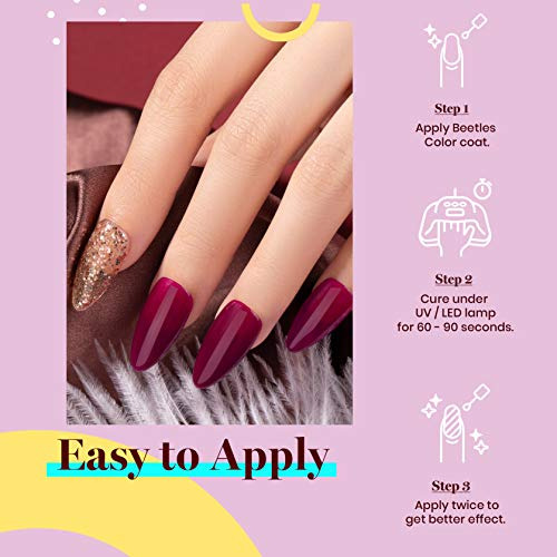 Esmalte Para Uñas En Gel De Secado Uv Vino Borgoña 15 Ml Vanessa Wine
