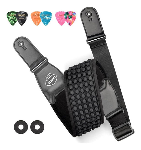 Correas De Guitarra De Lekato Para El Bajo De La Guitarra El