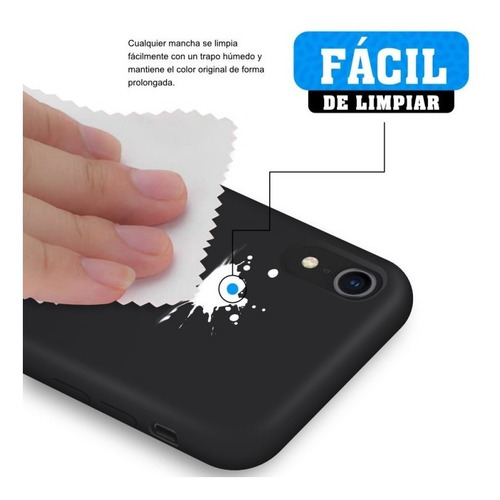Imagen 5 de 10 de Carcasa Para iPhone XR Silicon Marca - Cofolk
