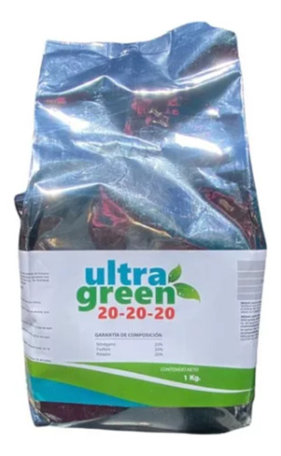 Ultra Green Triple 20, Fertilizante Crecimiento 1 Kg