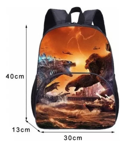 Mochilas Escolares Godzilla Vs Kong Para Estudiantes 2024