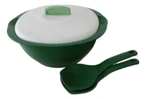 Comprar Ensaladera Con Tapa Y Cucharas De Servir