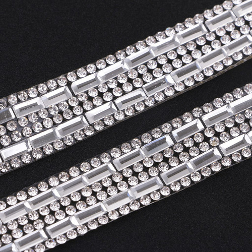 2 Rollos X 1m Cinta Adhesiva De Diamante Artificial Para