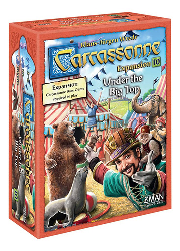 Carcassonne Under The Big Top Board Game Expansion 10 | Jue.