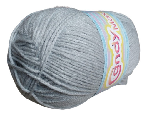 Estambre Candy Max Tamm Madeja De 200 Grs Crochet Color Gris Claro