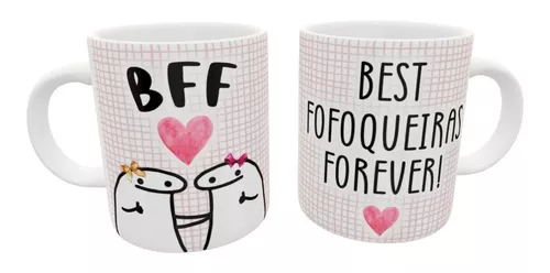 Caneca Best Friend BFF Best Fofoqueiras Forever Bentô