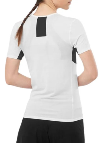 Playera Running Salomon S/lab Sense Blanco Mujer Lc2127100