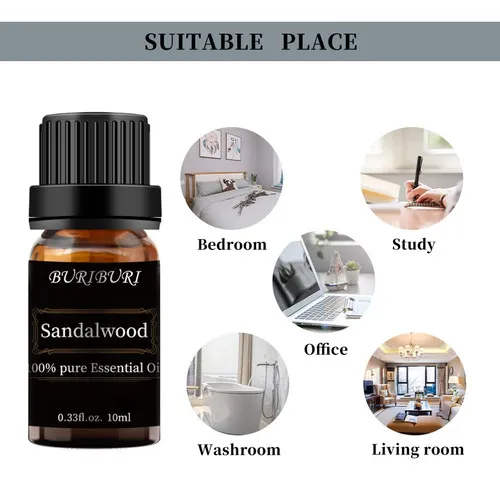 Aceite Esencial De Sndalo 100% Puro, Sin Diluir, Natural, Ar