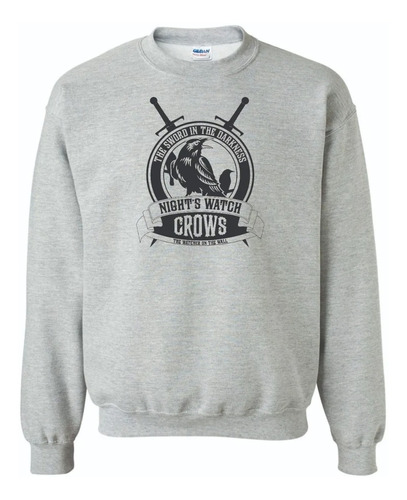 Sudadera Game Thrones Crows Sword Darkness Unisex