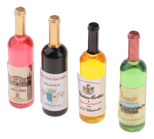 8 Botellas En Miniatura De 4 Piezas En Hogar De Botellas De