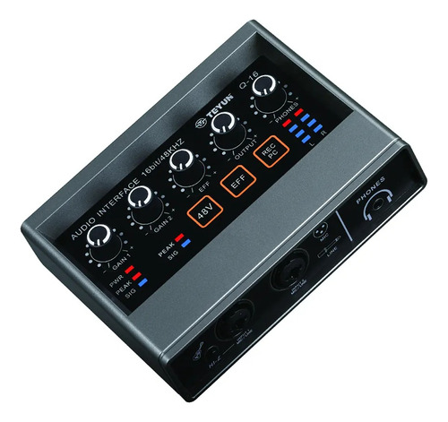 Consola Interfaz Audio Mixer Teyun Q-16 / 2ch Reverb Usb 