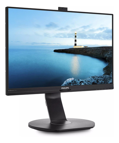 Monitor 22 Philips 221b7qp Ips Fhd Webcam Parlante Integrado Color Negro