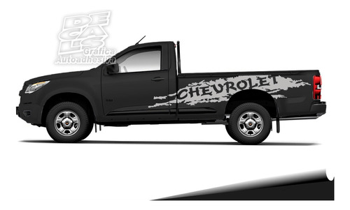 Calco Chevrolet S10 2013/21 Cabina Simple Paint Mark Juego