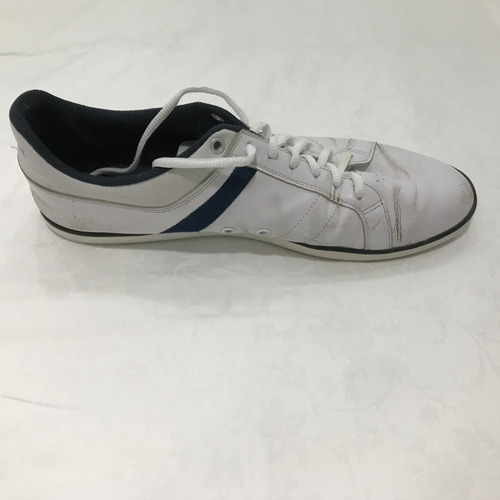 Tênis Masculino Lacoste Evershot Couro Branco Azul Escuro 44