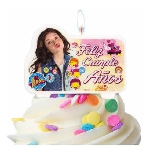 Vela Cumpleaños Soy Luna Original Cotillón Activarte