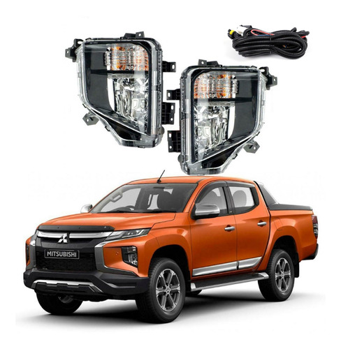 Kit Faros Niebla Mitsubishi L200 2020 2021 Arneses Y Switch