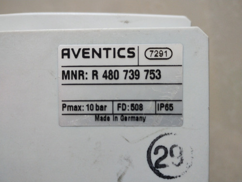 Terminal De Válvulas Rexroth Aventics Mnr: R 480 739 753 (Usado)