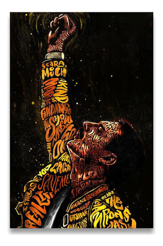 Poster Decorativo 42cm X 30cm A3 Brilhante Freddie Mercury