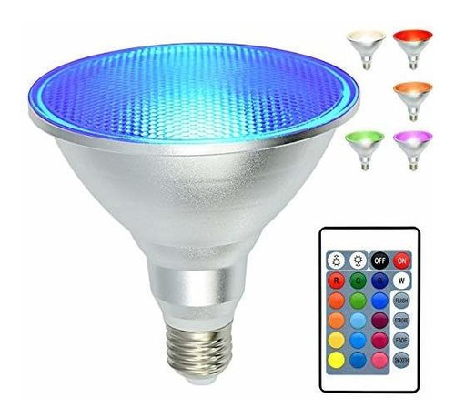 Focos Led - Par38 Foco Reflector Led 20w Rgb Bombilla Que Ca