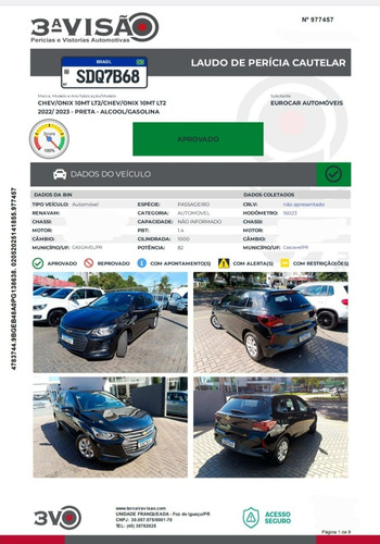 Chevrolet Onix HATCH LT 1.0 12V Flex 5p Mec.