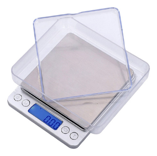 Imagen 1 de 8 de Balanza De Alta Precision Digital Cocina 0.1 Gr A 3000 Grs Color Plateado