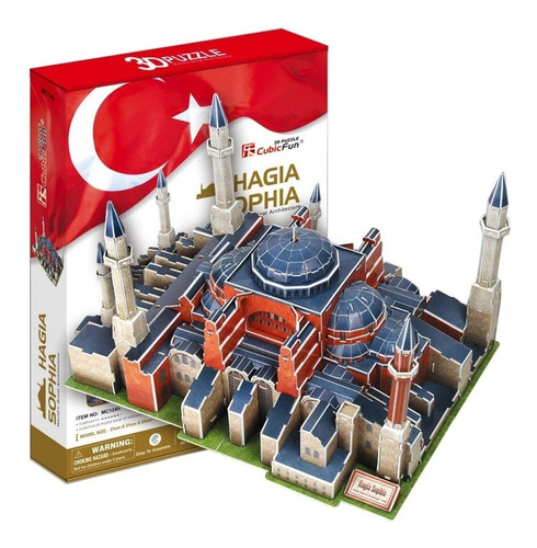 Puzzle 3d Hagia Sophia Ayasofya Estambul Cubicfun Mc134h