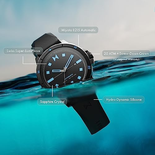 Mvmt Minimal Sport Reloj Automático Para Hombre Abyss Negro,