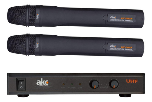 Micrófono Sistema Inalámbrico Mod.akc-5000f Pb-b6e1