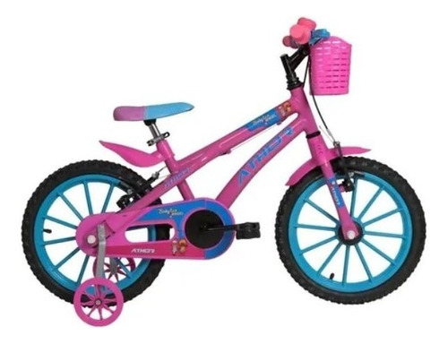 Bicicleta Athor Baby Lux Angel Aro 16 Cor Razzle Dazzle Rose