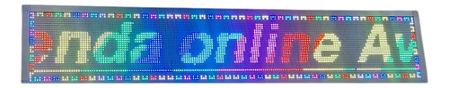 Cartel Led Programable Rgb 16 Colores 200 X 40 Cm Gigante
