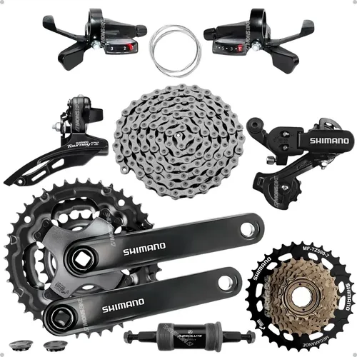 Kit 21 Marchas Shimano Câmbios Pedivela Catraca Alavancas