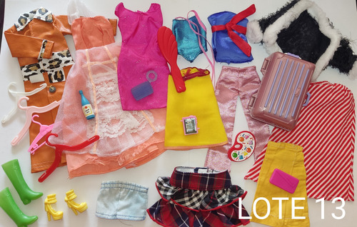 Barbie Lote De Ropa Para Barbie. Accesorios Barbie (Usado)