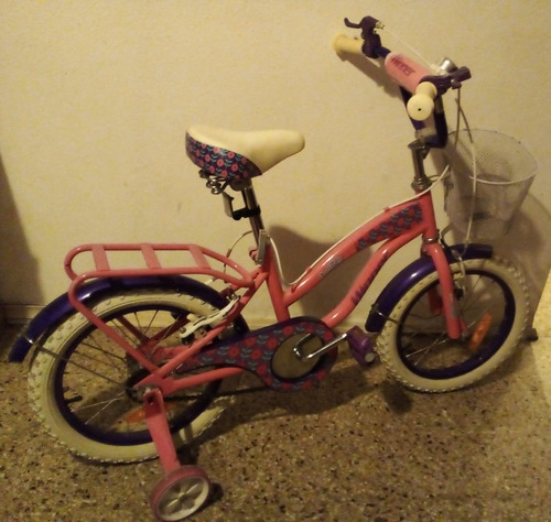 Bicicleta Infantil Marca Winner Twiggy, Rodado 16 + Canasto 