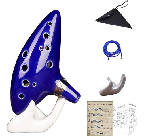 Ocarina Aovoa Profesional 12 Agujeros De Ceramica Alto C Oca