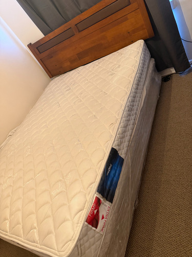 Cama Rosen, 2 Plazas, 1 Colchón, 1 Base Y Respaldo (usado) (Usado)