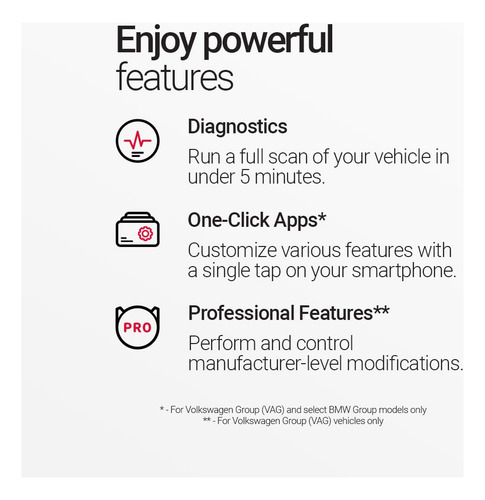Obdeleven Herramienta De Diagnóstico Obd2 Escáner Para Audi