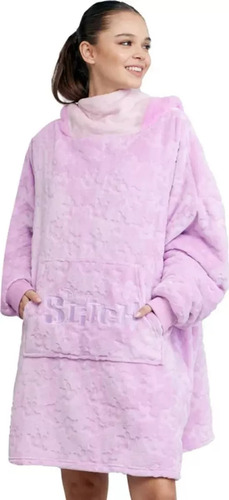 Bata De Dormir Wabi Capuch Mujer Disney Stitch Angel 1160878
