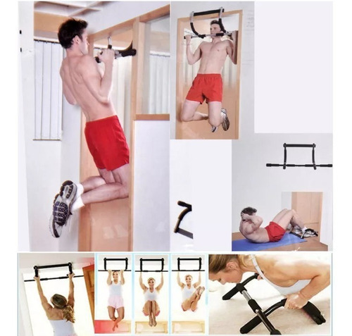 Imagen 5 de 10 de Barra Horizontal Ejercitador Barras Individuales Puerta 3en1