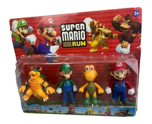 Juguete Blister Figuras Mario Bross Luigi Yoshi Donkey Kong