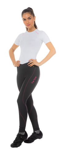 Calça Ciclismo Sport Forro Invert Comp Preto/rosa Freeforce