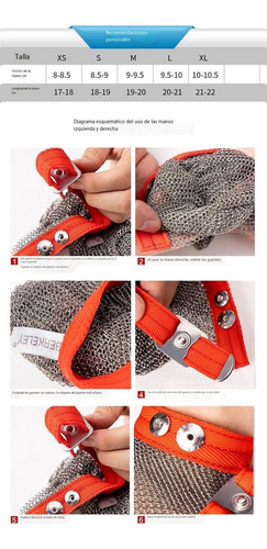 2pcs Guante Protector De Malla De 3 Dedos, Guantes De Acero