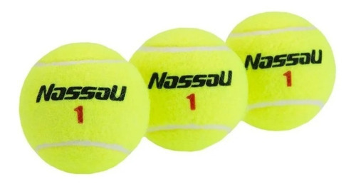 Tubo Pelotas Tenis Padel Nassau Tournament X3 Profesionales