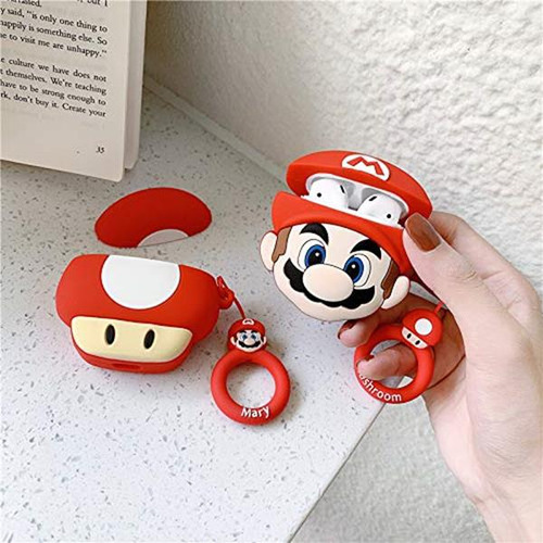 Bgaanm - Funda De Silicona Para AirPods 1/2 Con Llavero, Dis