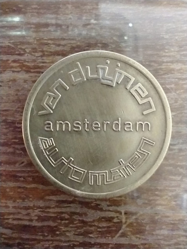 Antiguo Token Amsterdam Medalla Ficha De Bronce