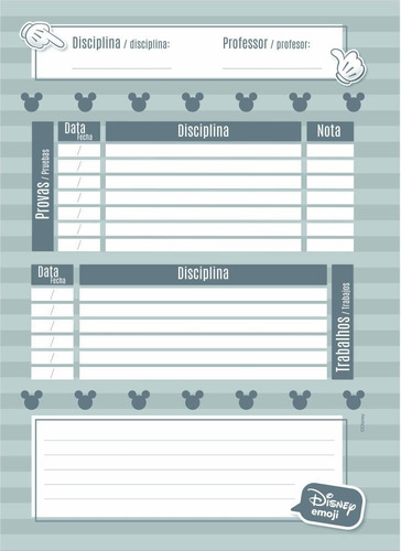 Caderno Espiral Disney Emoji Cinderela 10 Matérias 160 Fls