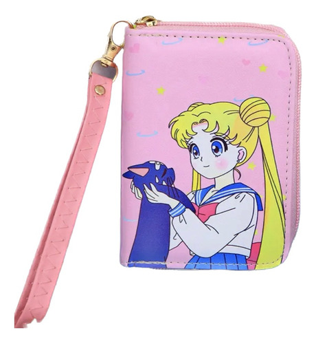 Billetera Sailor Moon Con Luna (12,5 X 9 Cm)